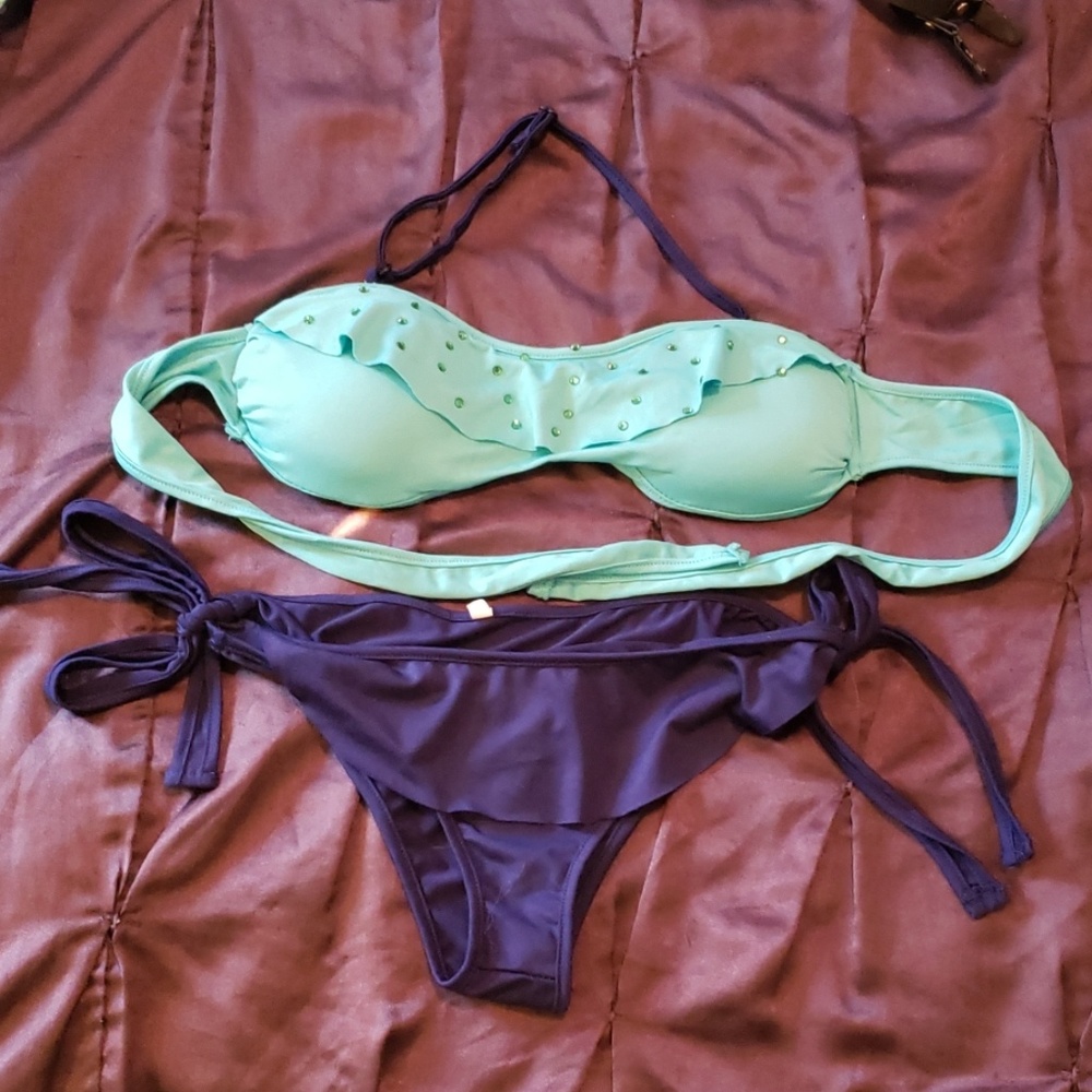 Teal and Blue bikini
